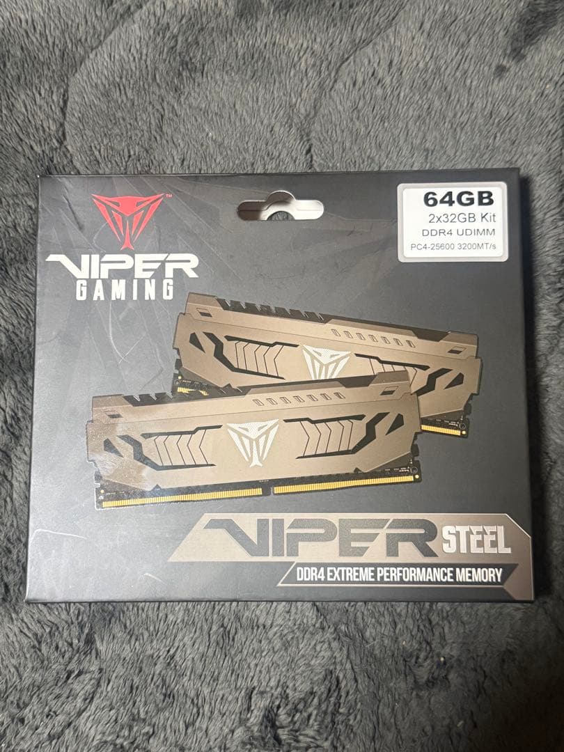 メモリー VIPER gaming 64GB kit DDR4 25600 3200MT
