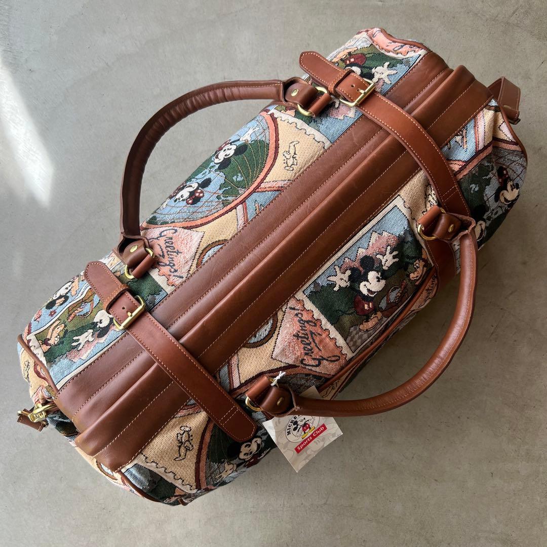 【Disney VINTAGE】ディズニー　ボストンバッグ　旅行カバン　ミッキー