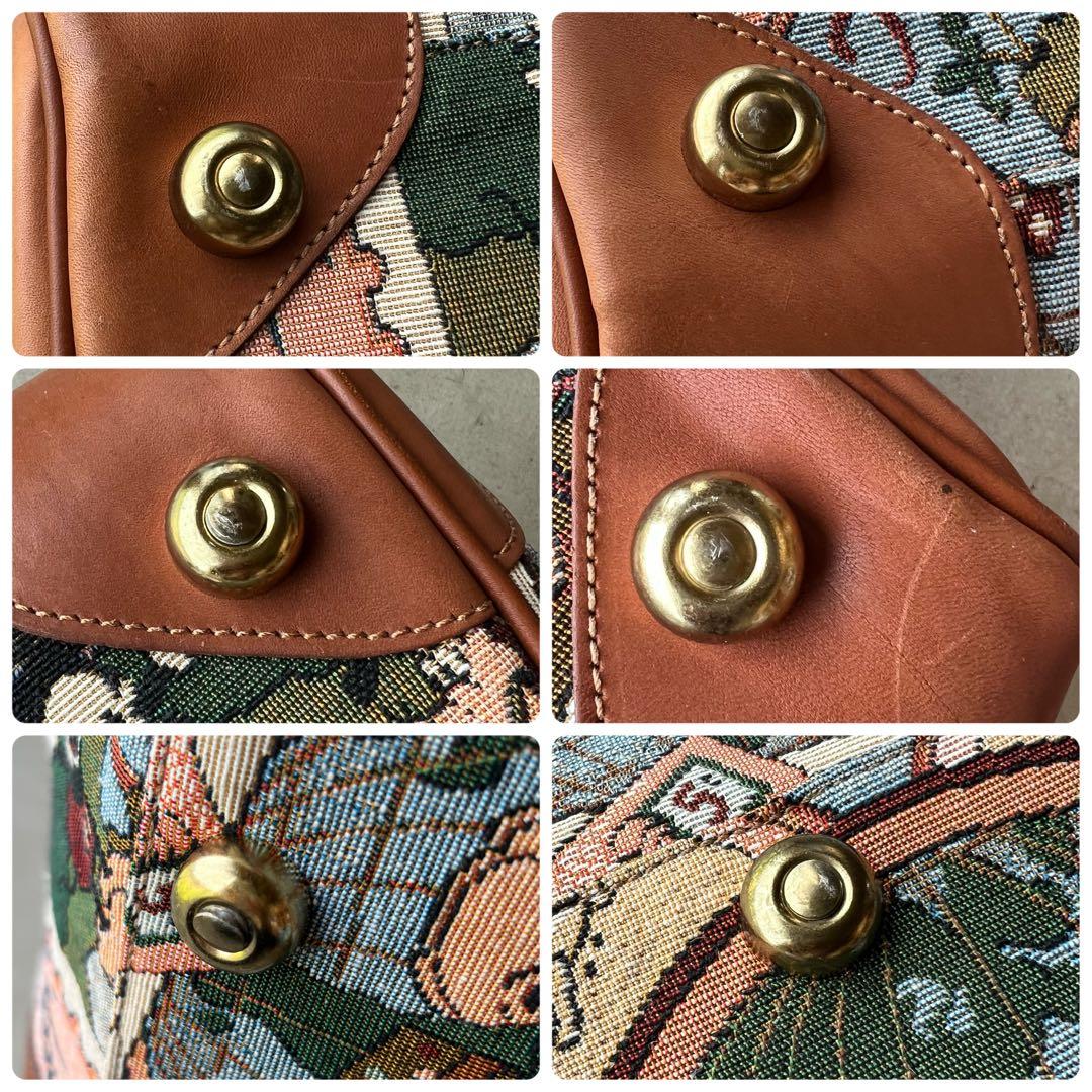 【Disney VINTAGE】ディズニー　ボストンバッグ　旅行カバン　ミッキー