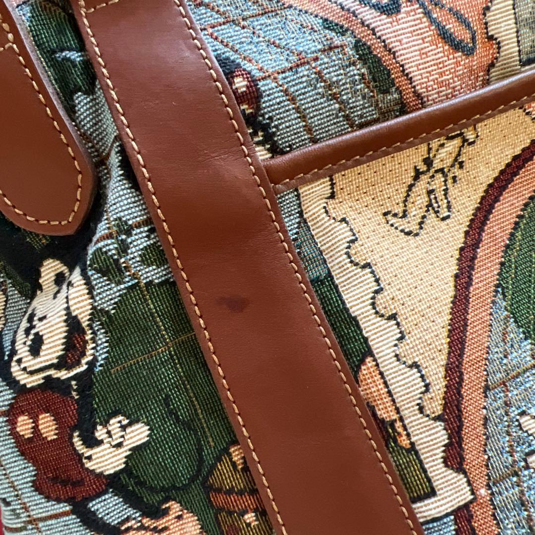 【Disney VINTAGE】ディズニー　ボストンバッグ　旅行カバン　ミッキー