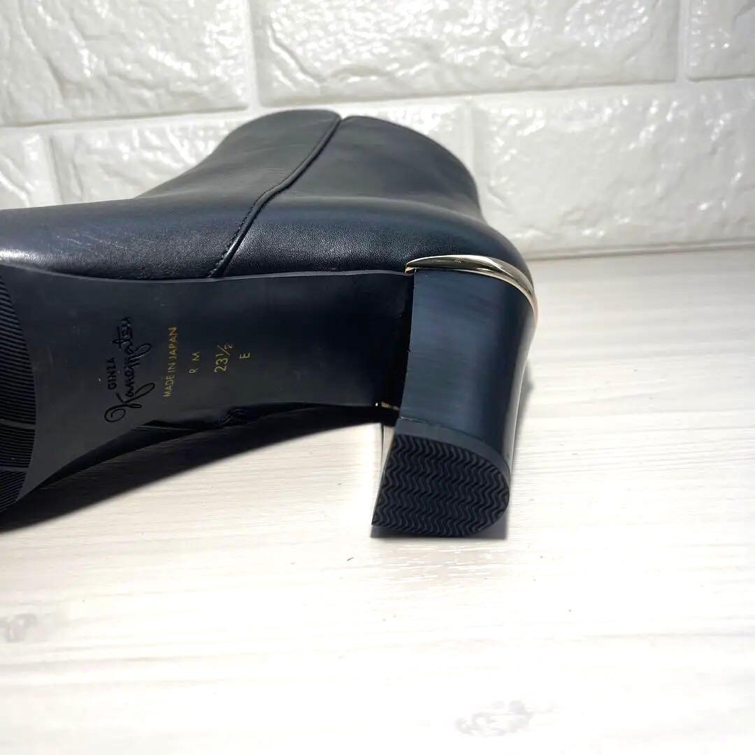 【未使用級✨】銀座かねまつ アクアベル 防水ショートブーツ 23.5cm