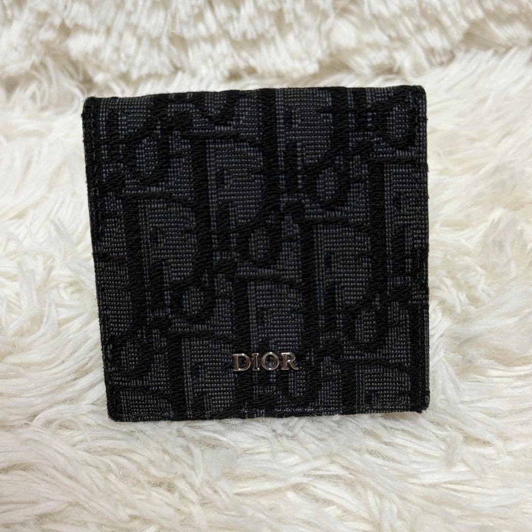 【美品】ディオール　ケース　オブリーク　ジャカード　メンズ