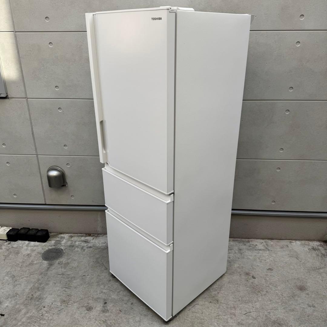 129⭐️2025年製★ほぼ新品★東芝　冷蔵庫　大型　3ドア　自動製氷　356L