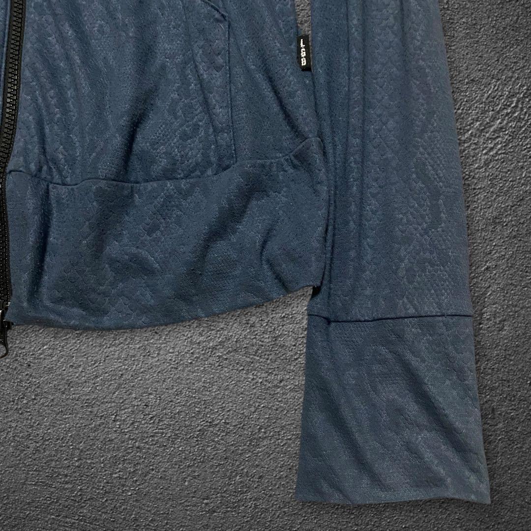 トップス L.G.B. python coated zip-up hoodie
