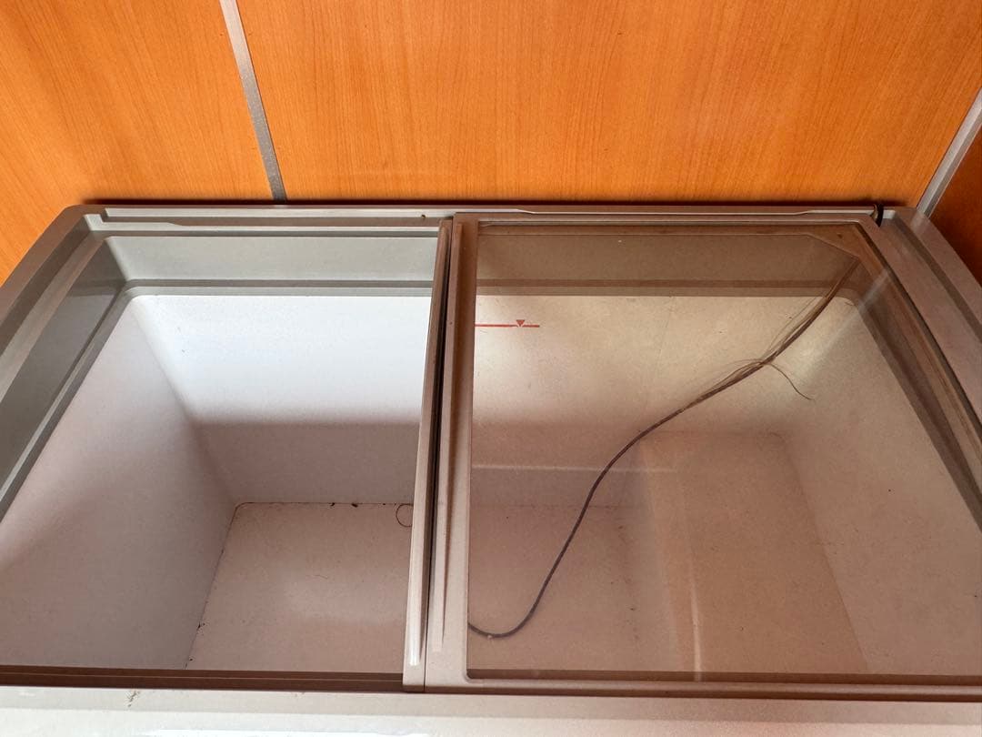 JCM 冷凍庫 ガラス蓋付き 2区画