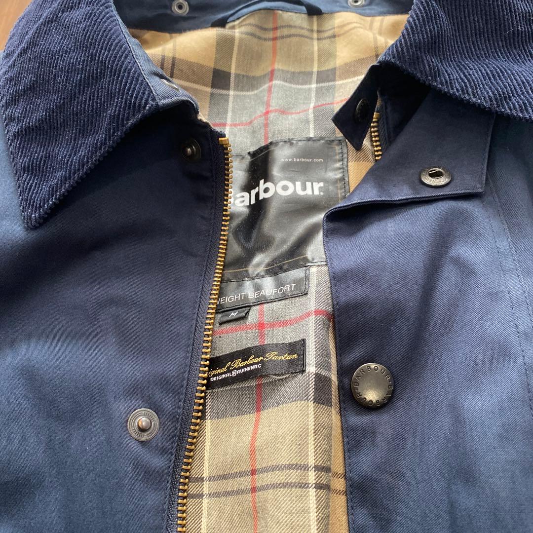 ま*る様 Barbour Lightweight Beaufort M ネイビー