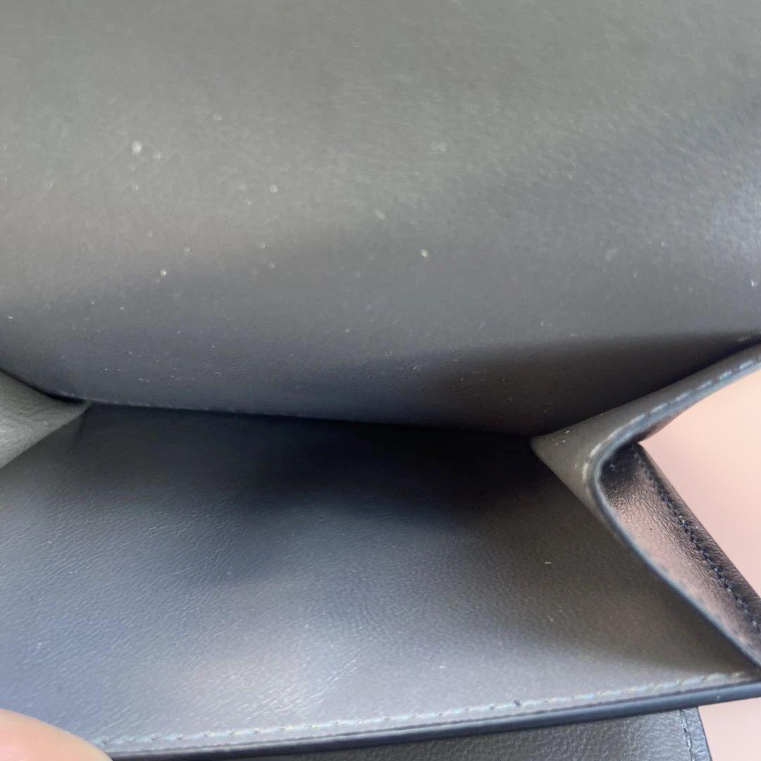 Pyon　美品　BALENCIAGA 三つ折り財布　黒×グレー