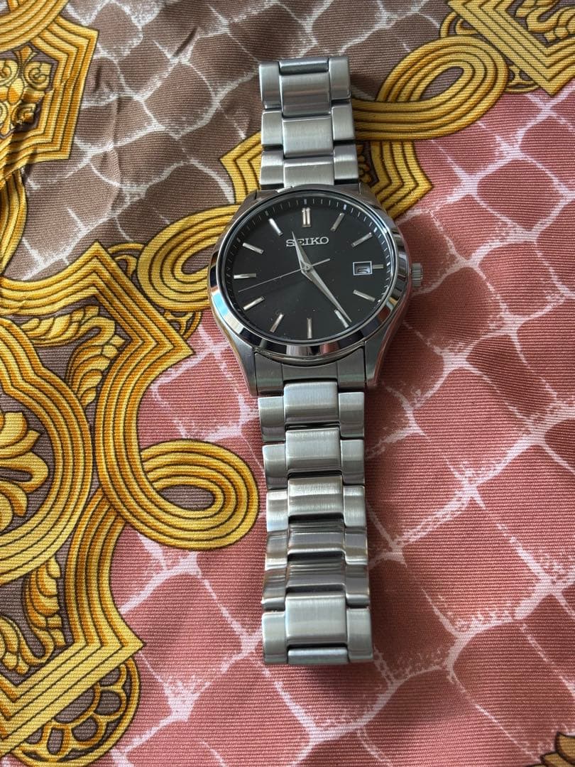 SBPX147ソーラー電池不要文字盤黒　保証期間内綺麗完動