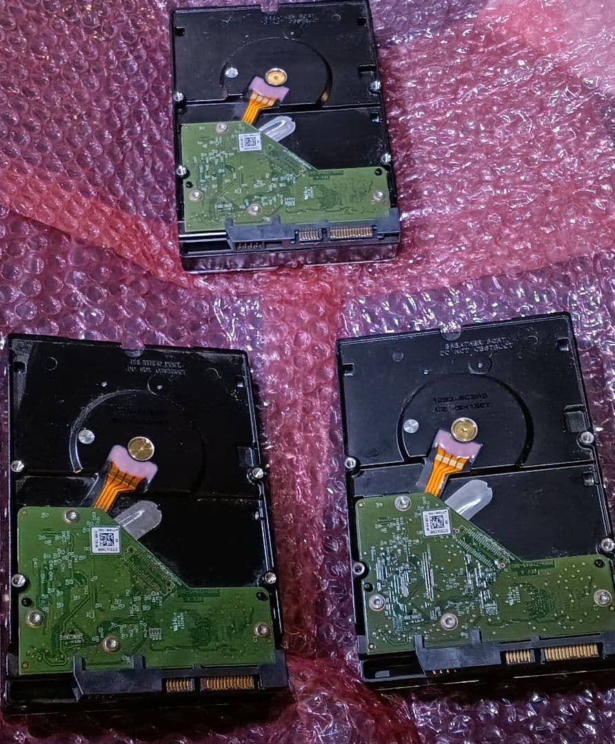 WD Purple 4TB HDD WD40PURX　3枚　中古品