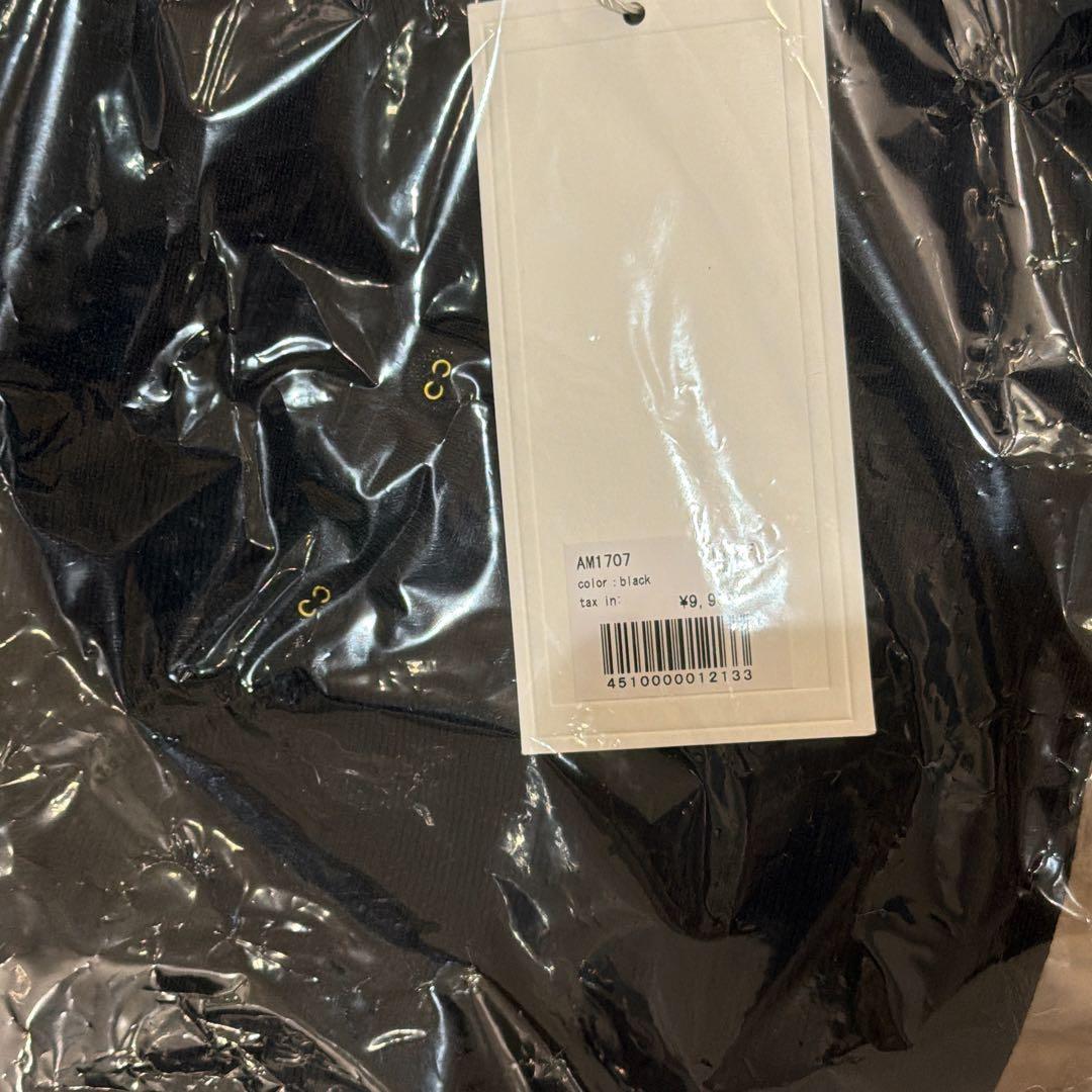 トップス andmary Hein ribbon knit tops black