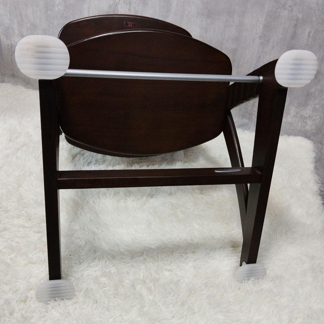 【美品】大和屋　すくすくチェア　イーエヌ　テーブルガード　ダークブラウン