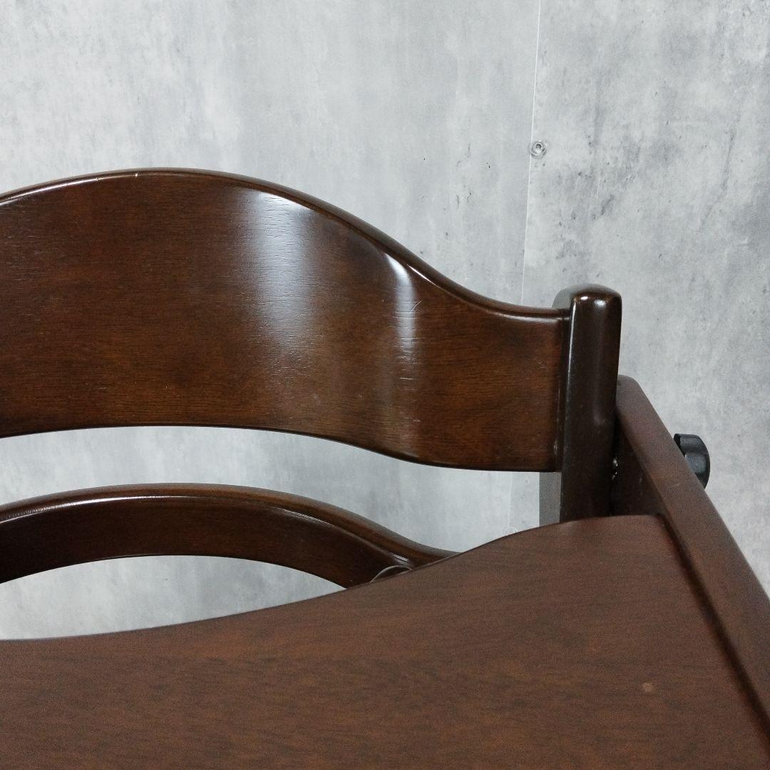 【美品】大和屋　すくすくチェア　イーエヌ　テーブルガード　ダークブラウン