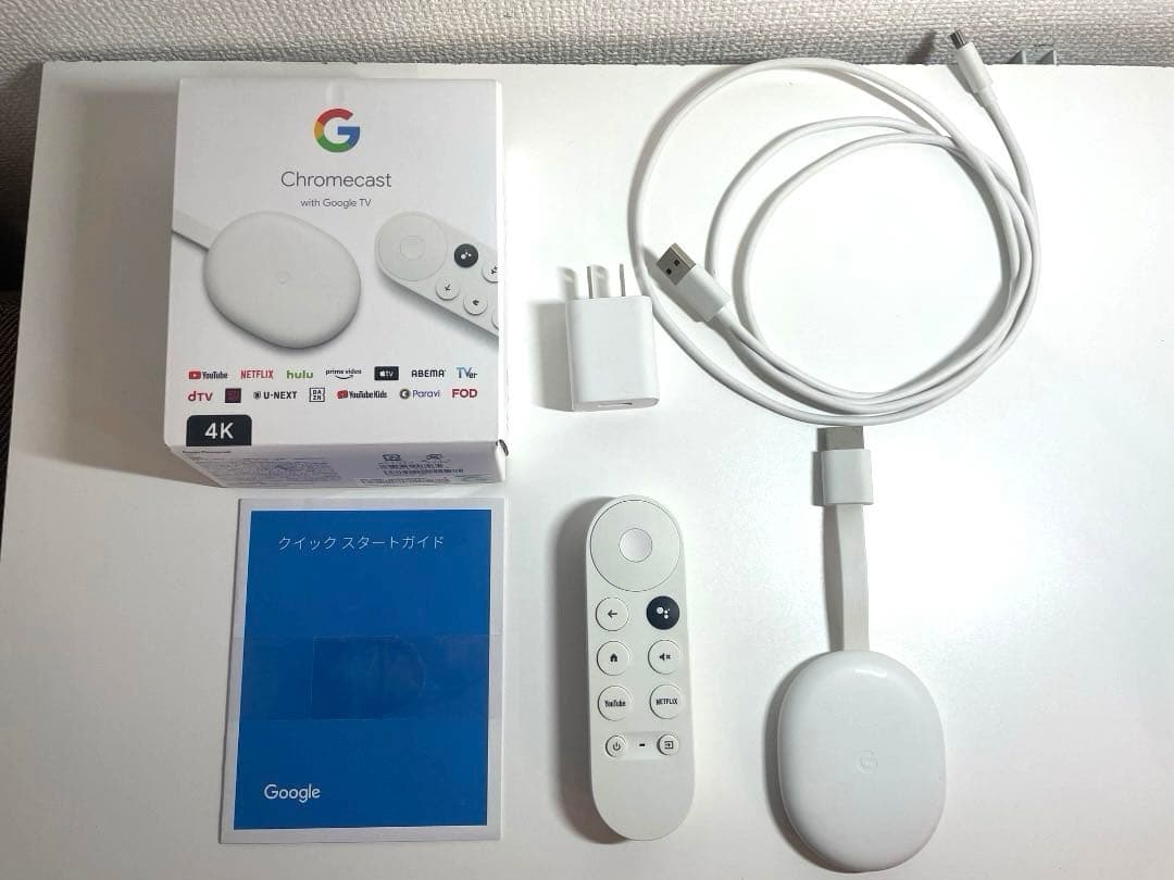 Google Chromecast with Google TV 4K スノー