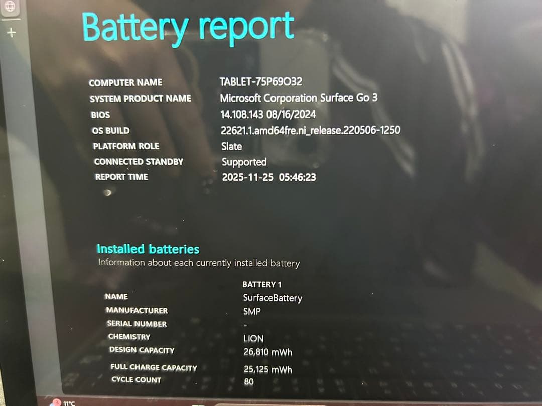 Windowsタブレット本体 Microsoft Surface Go3 8GB 128GB