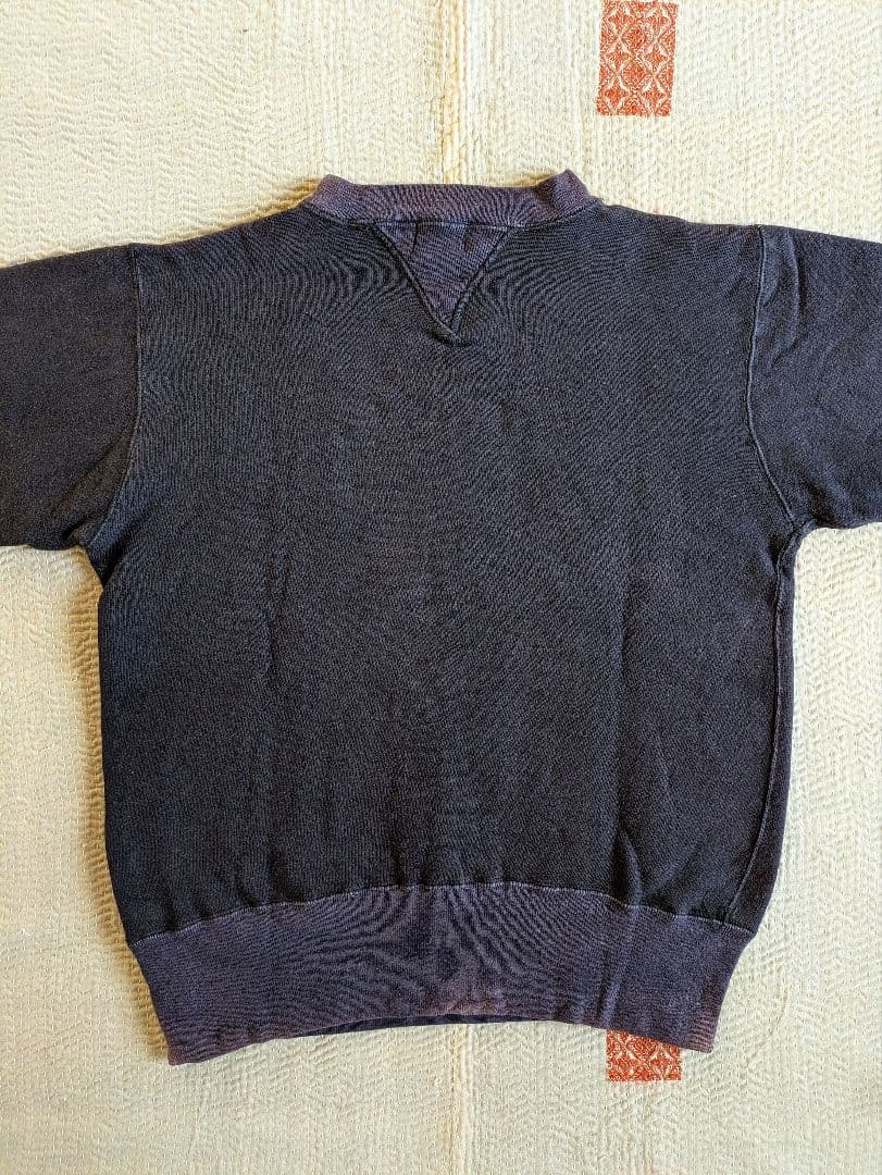 40s Champion 両V スウェット ネイビー