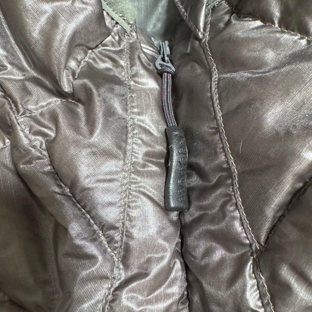 極美品モンベル800FP U.L.ダウンインナーパーカ Mブロンズ　短丈y2k