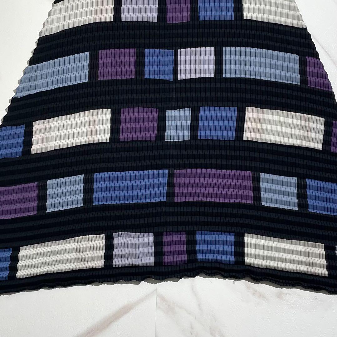 極美品✨ISSEY MIYAKE 変形 段違い プリーツロングスカート フレア