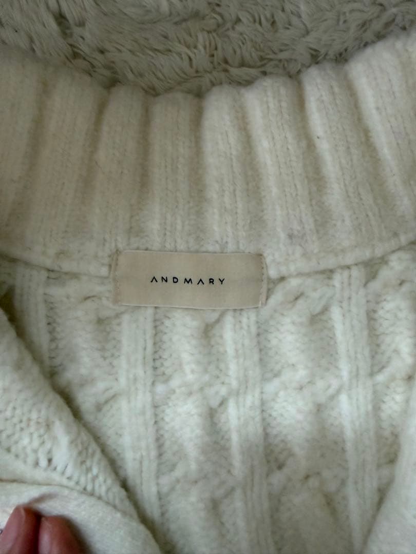 トップス andmary Heart loose knit