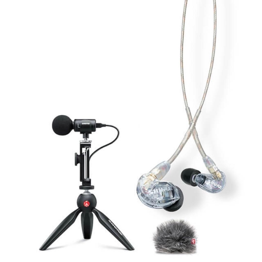SHURE MV88+SE215 ポータブル動画撮影キット
