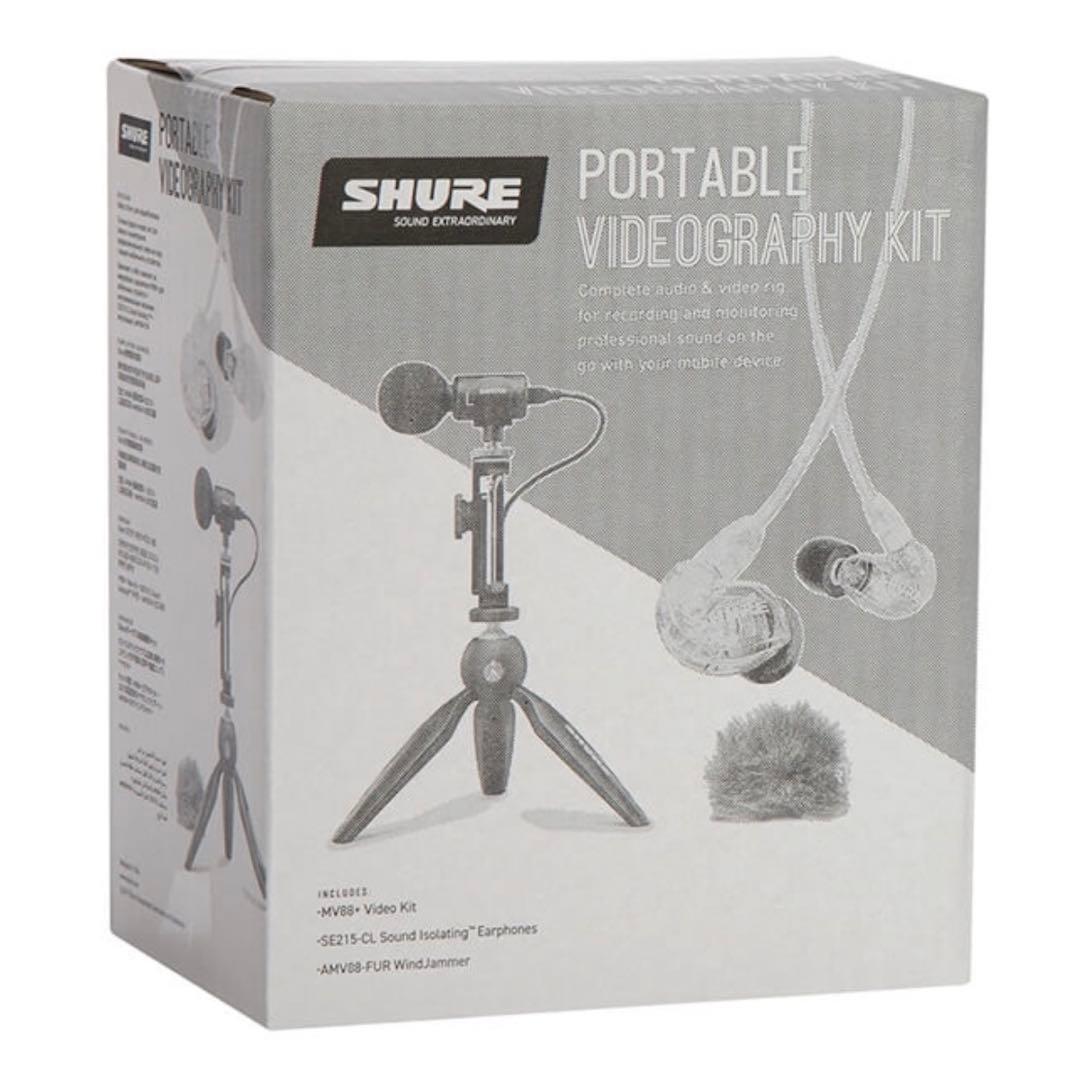 SHURE MV88+SE215 ポータブル動画撮影キット