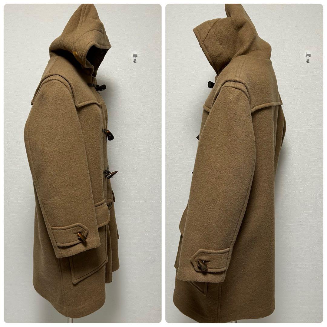 バーバリー 英国製 ダッフルコート フード ノバチェック レディース