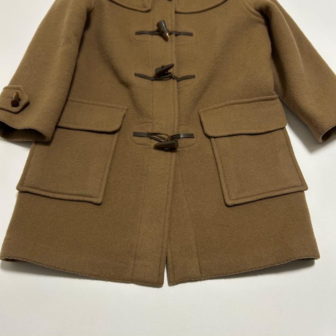 バーバリー 英国製 ダッフルコート フード ノバチェック レディース