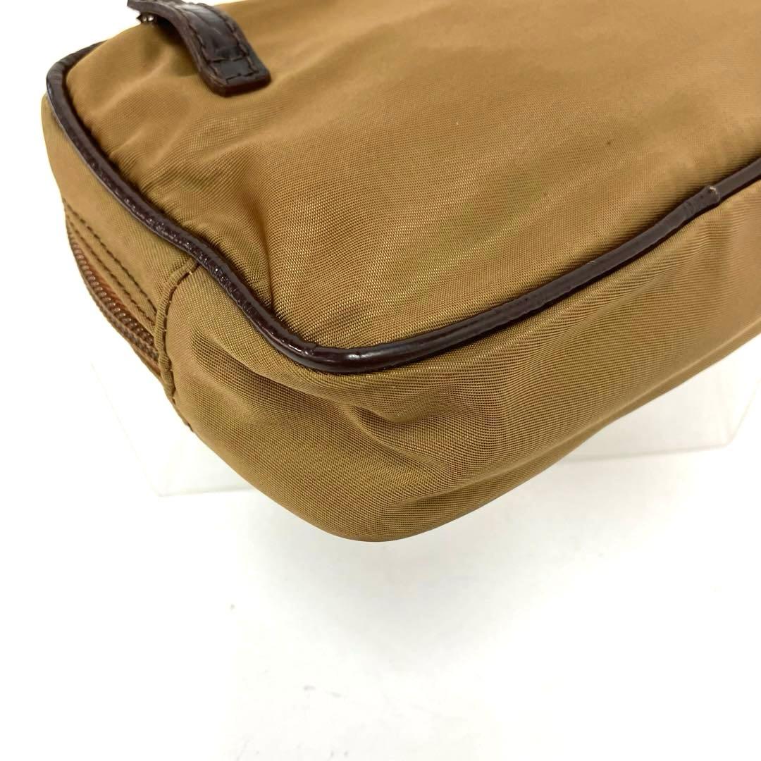 ヴィンテージ☆PRADA☆プラダ☆ウエストポーチ☆クロコ型押し☆ナイロン☆カーキ