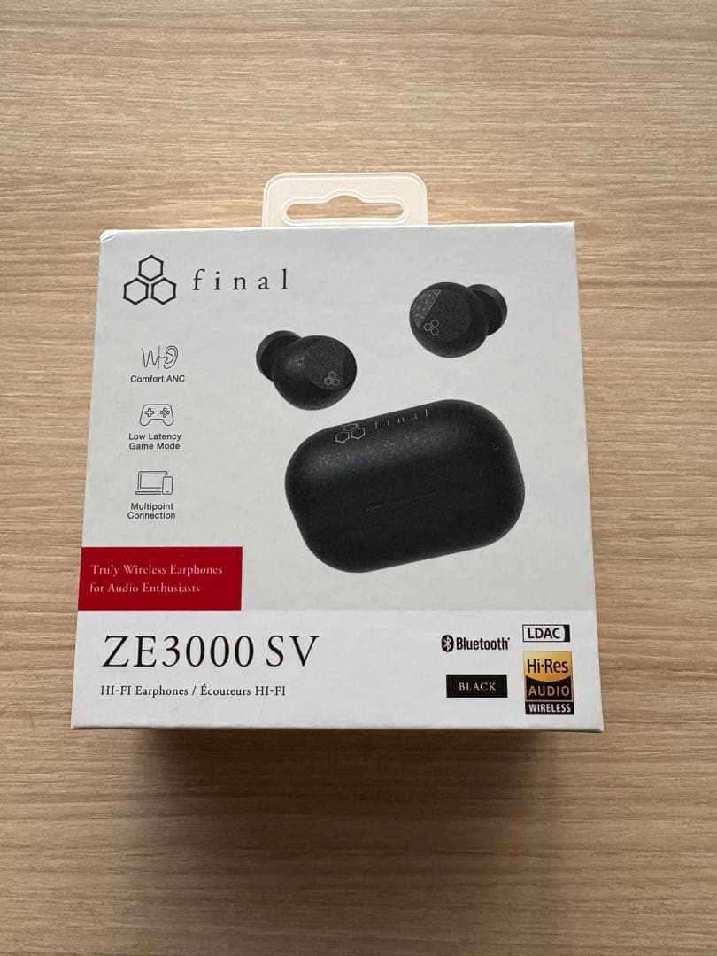 final ZE3000 SV ワイヤレスイヤフォン ブラック
