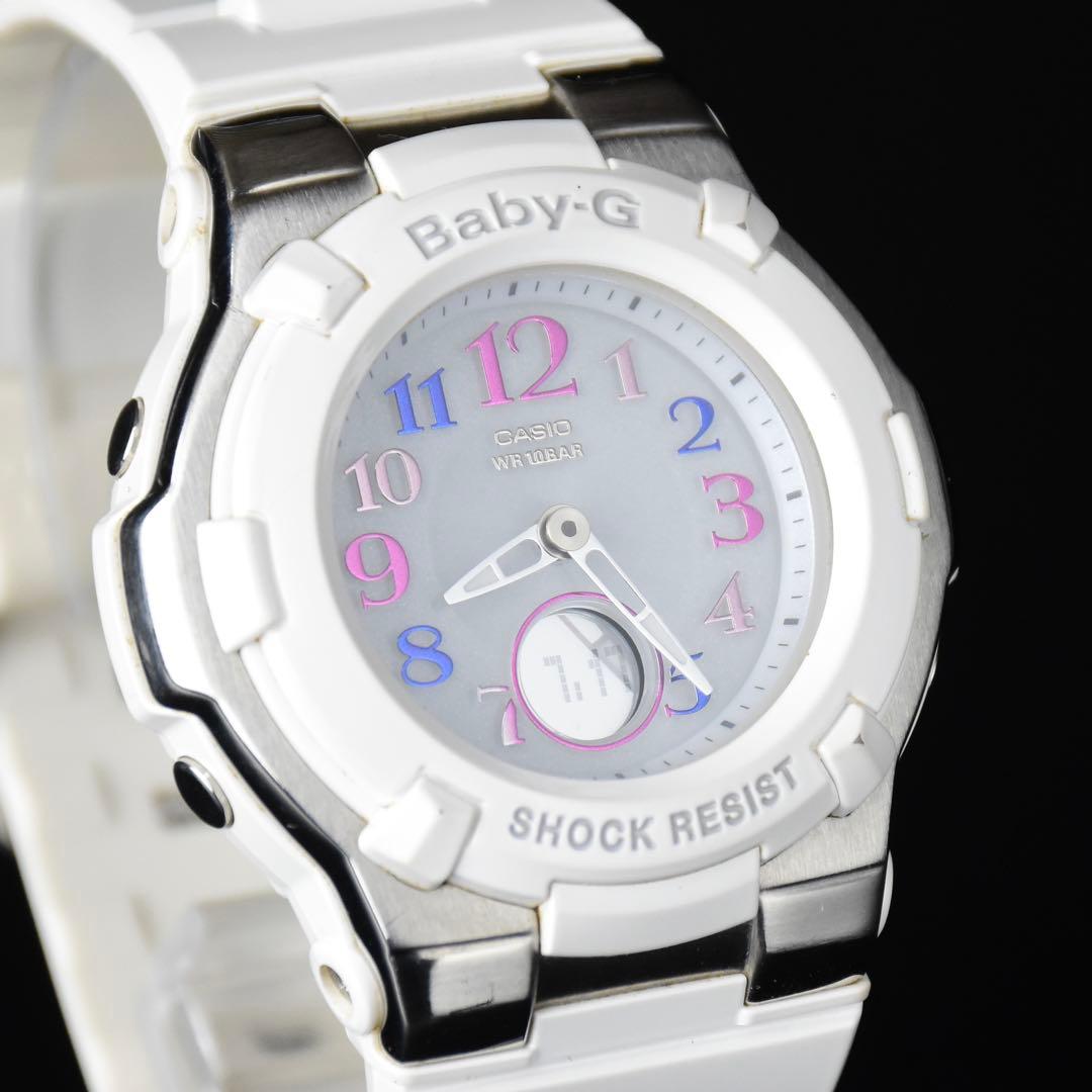 【美品】 BABY-G ベビージー 電波ソーラー BGA-1100GR 箱説あり