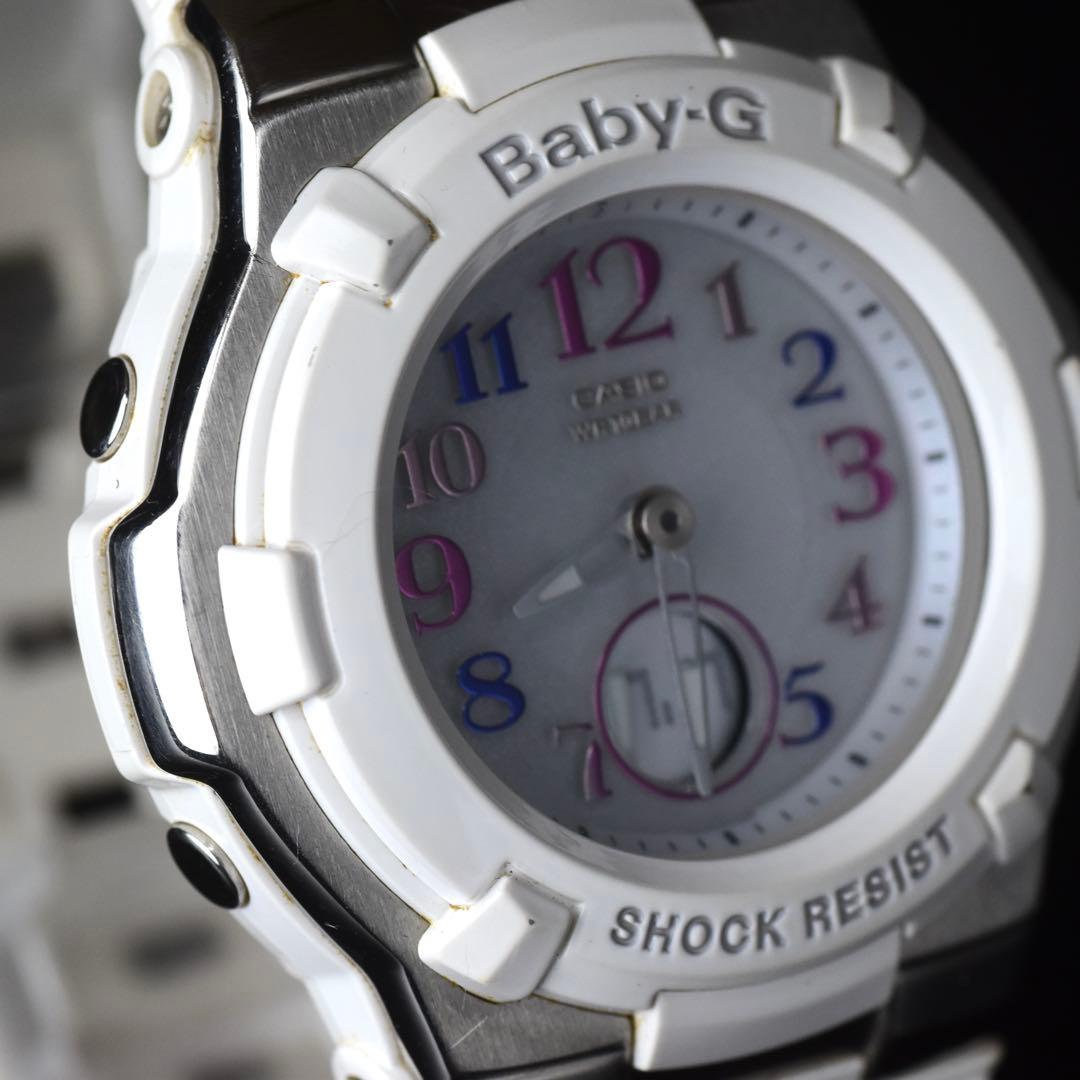 【美品】 BABY-G ベビージー 電波ソーラー BGA-1100GR 箱説あり