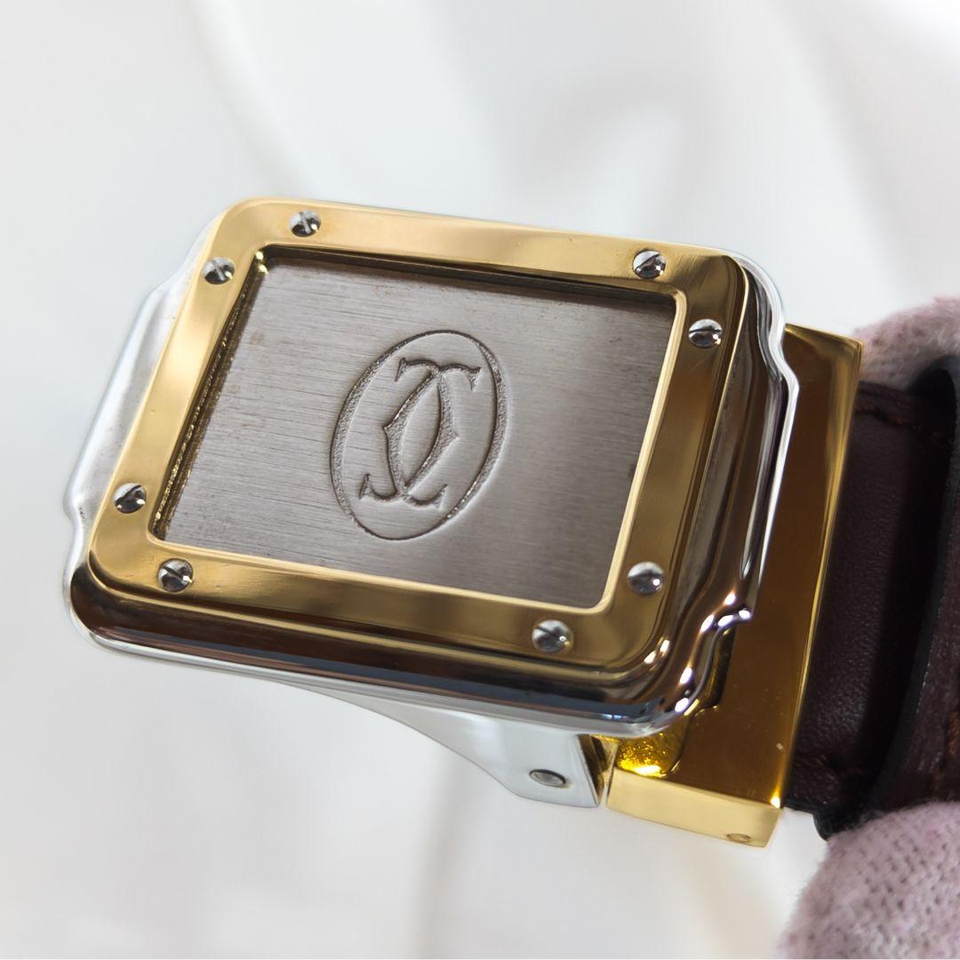 【未使用品】 カルティエ サントスドゥカルティエ ベルト カード 箱付き