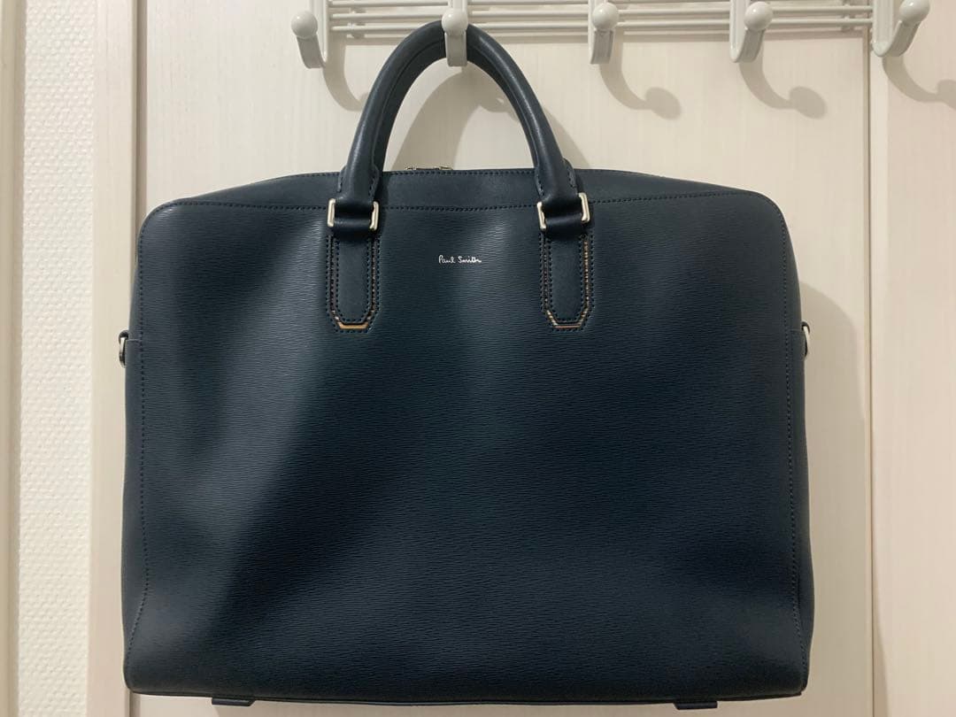 Paul Smith ビジネスバッグ ブリーフケース ネイビー レザー