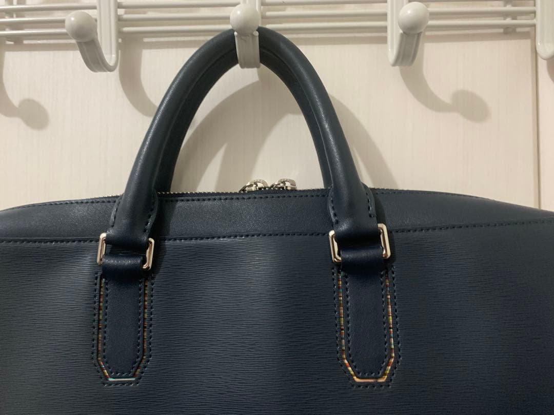 Paul Smith ビジネスバッグ ブリーフケース ネイビー レザー