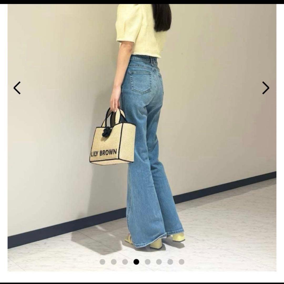 【美品】LILY BROWN ストレッチフレアデニムパンツ 1 (M)
