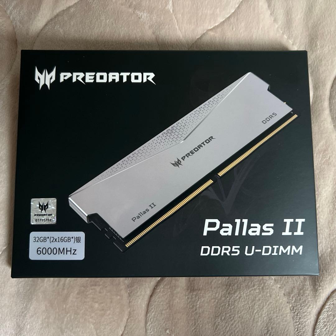Acer Predator PallasII32GB(16GBx2枚)DDR5