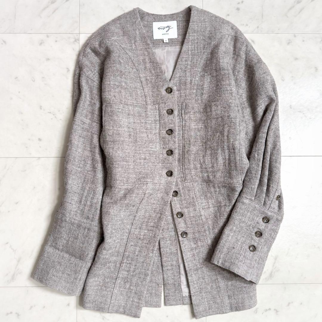 美品♪ 22AW アキラナカ スタニングルアー Waltz シェイピングブラウス