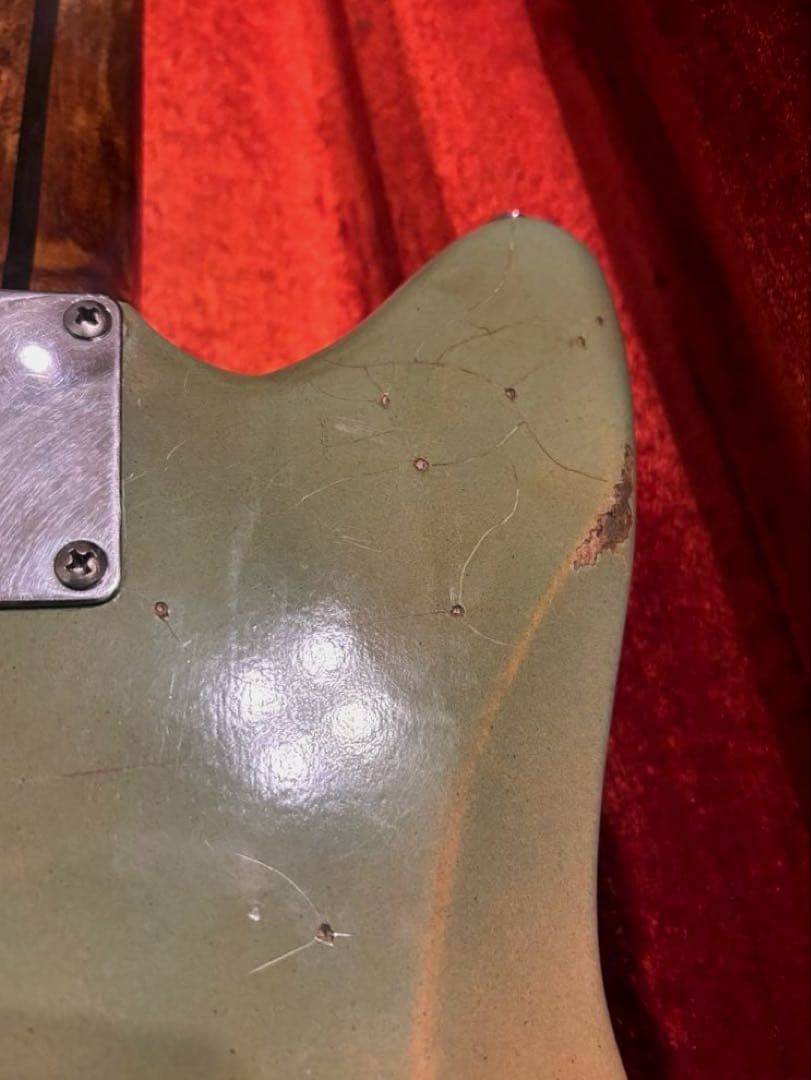 JAZZMASTERタイプ　レリック　マッチングヘッド　リバースヘッド