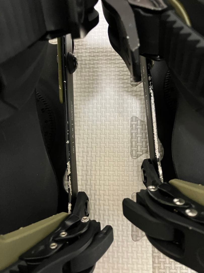 RIDE スノーボード A-6 ビンディング ブラック/オリーブ