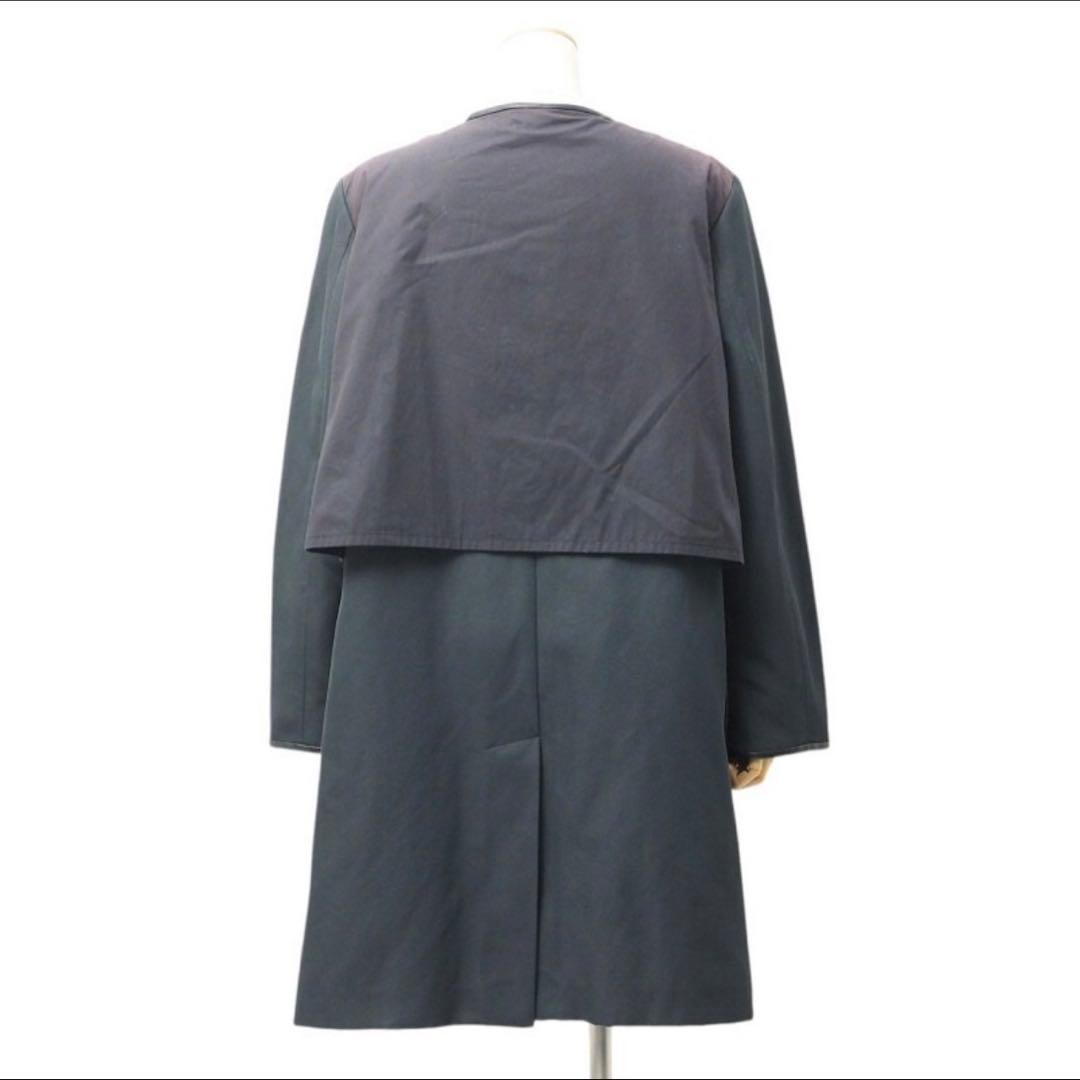 フランス製　セリーヌ CELINE フィービー期　切替ノーカラーコート 42