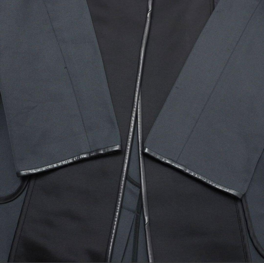 フランス製　セリーヌ CELINE フィービー期　切替ノーカラーコート 42