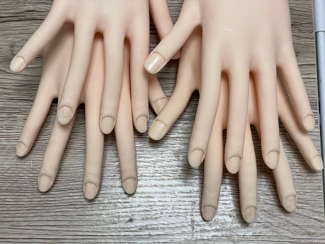 ネイリスト技能検定試験用JNEC認定モデルハンド &アクリル、チップまとめ売り