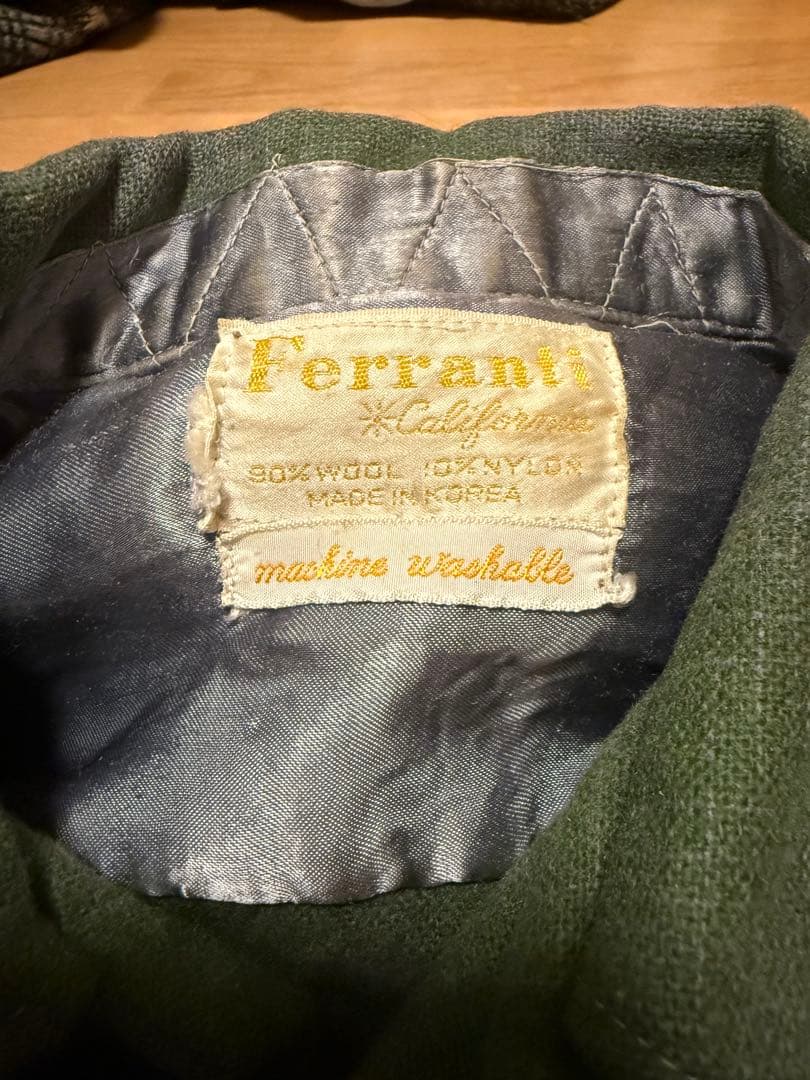 60s 70s オンブレチェック　ビンテージシャツ　vintage ウール