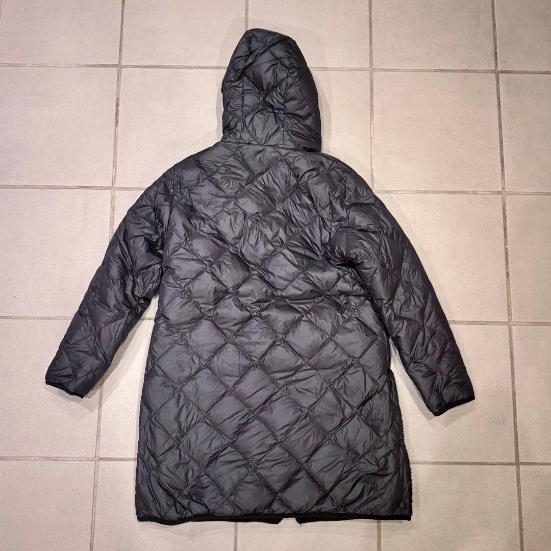 【SHIPS別注】TAION ボア×ダウン リバーシブルコート ブラック 黒