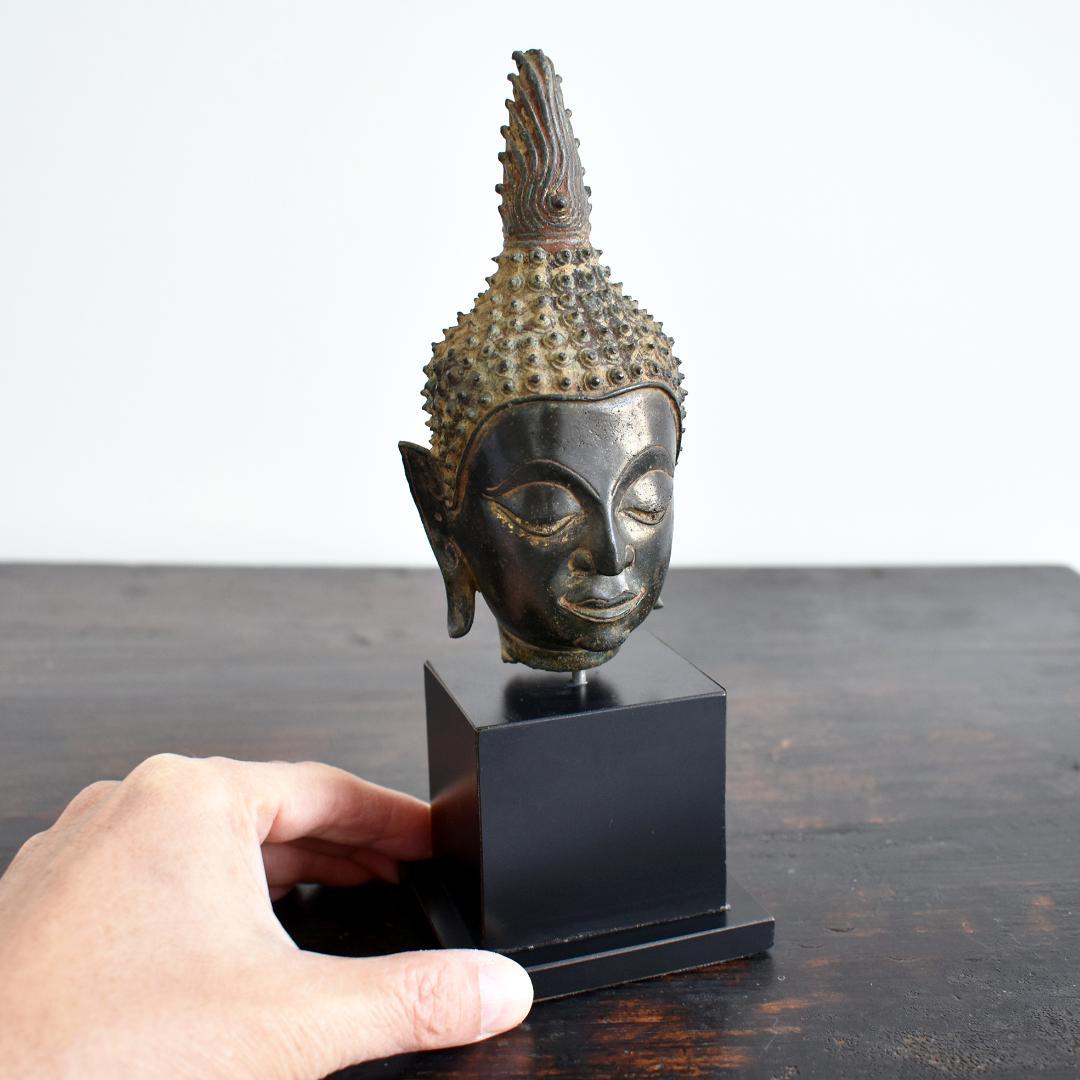 煙水晶さま専用 タイ北部ラーンナー美術チェンセン・ファン青銅仏像頭部