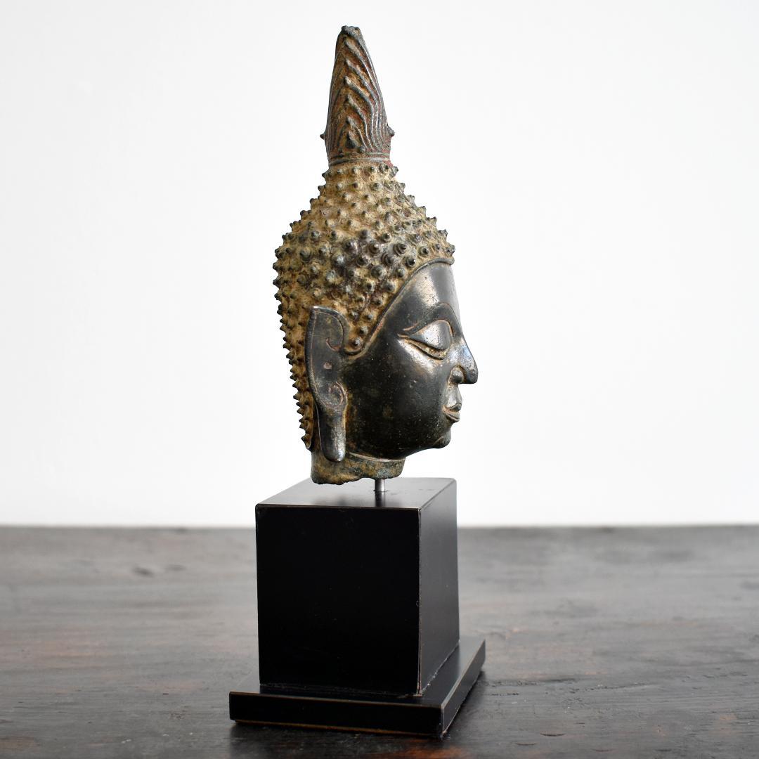 煙水晶さま専用 タイ北部ラーンナー美術チェンセン・ファン青銅仏像頭部