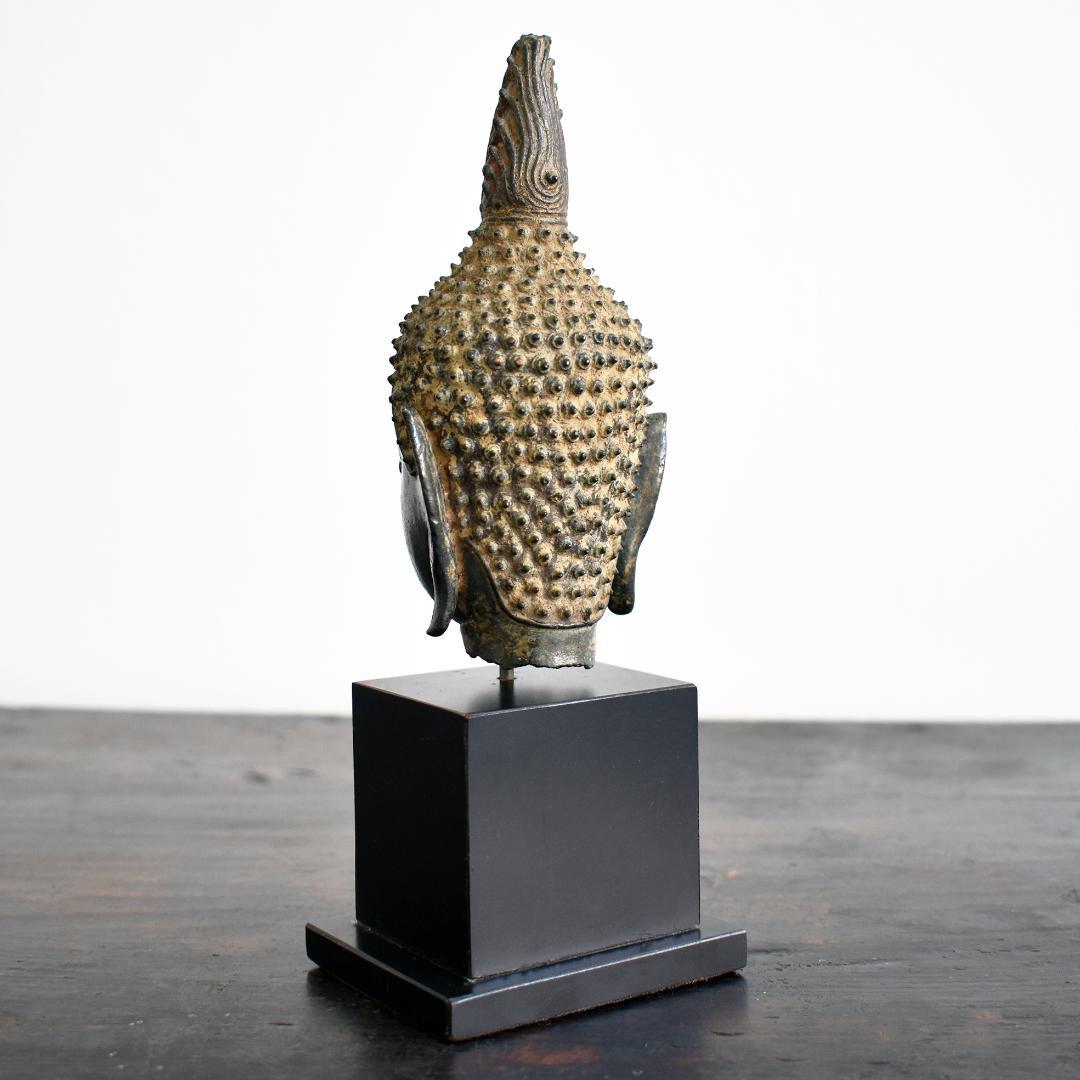 煙水晶さま専用 タイ北部ラーンナー美術チェンセン・ファン青銅仏像頭部