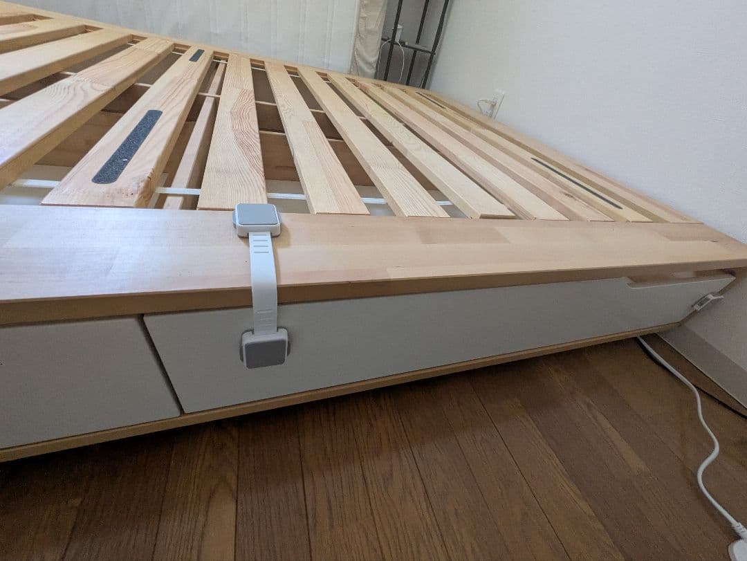 IKEA MANDAL ダブルベッドフレーム 引き出し付き