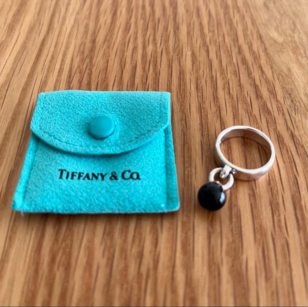 Tiffany & Co. オールドティファニー　オニキスボール　リング