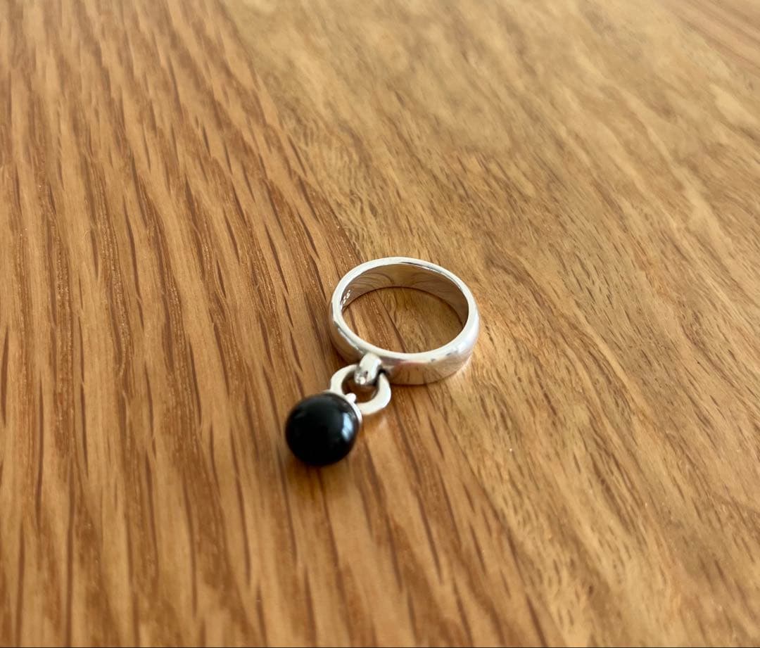 Tiffany & Co. オールドティファニー　オニキスボール　リング