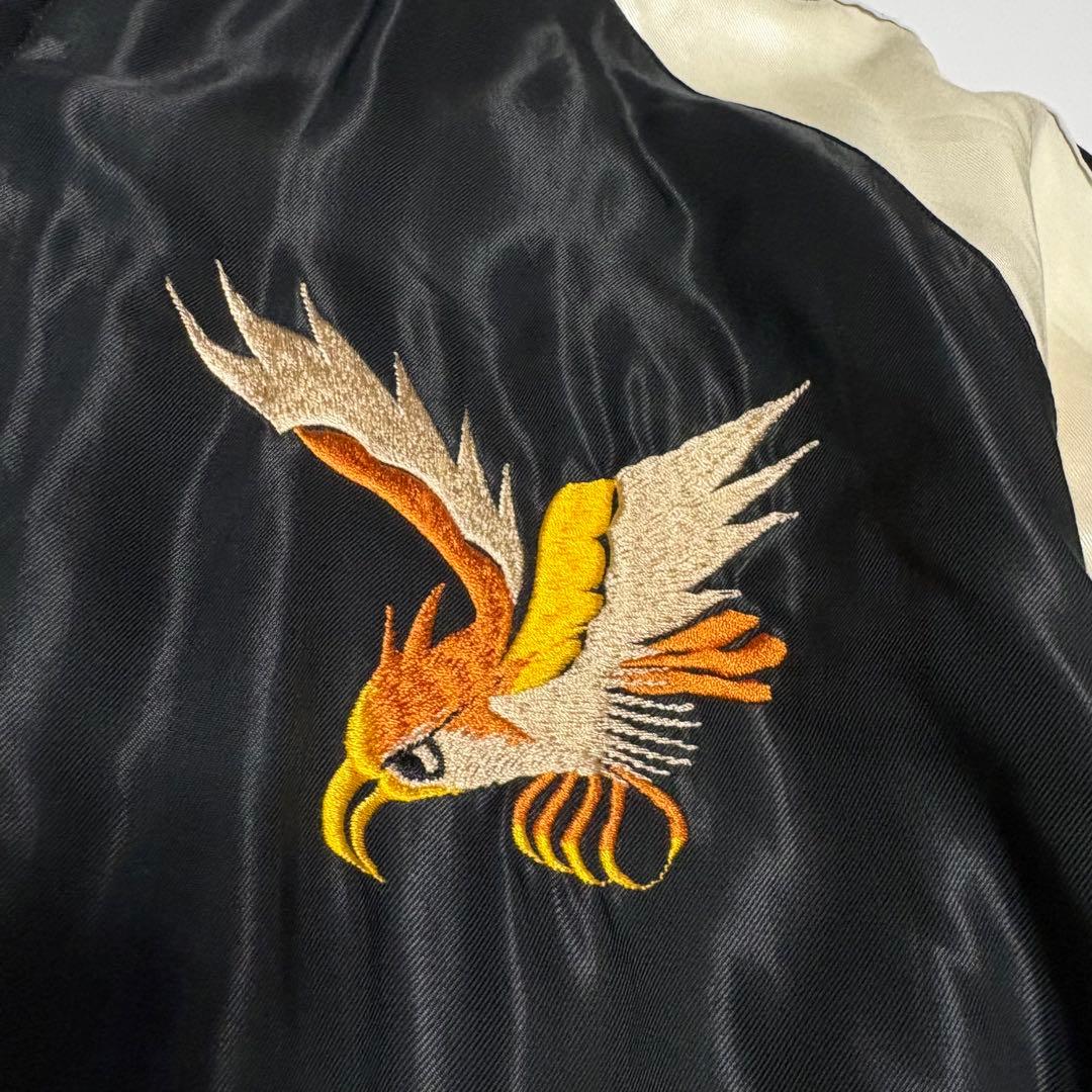 TAILOR東洋 アセテート リバーシブルスカジャン　龍　鷹